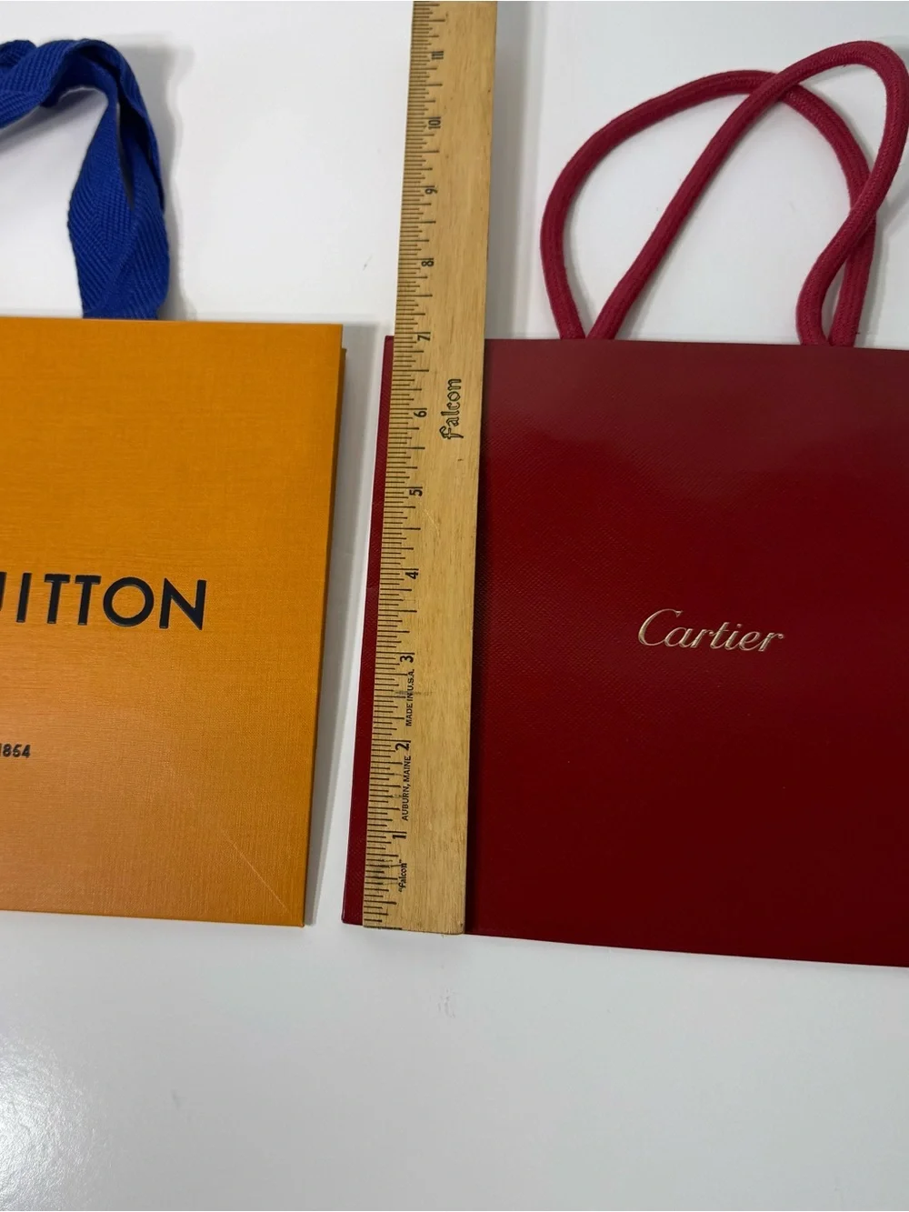 Louis Vuitton & Cartier Mini Shopping Gift Bags Set of 2